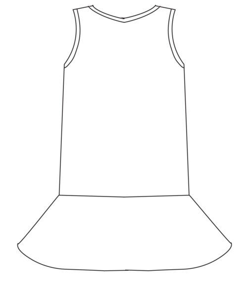 dropped waist dress